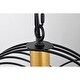 preview thumbnail 9 of 9, Jaipem 12 Inch Modern Matte Black Crystal Pendant Ceiling Light