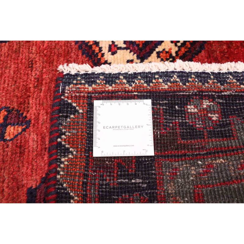 ECARPETGALLERY Hand-knotted Melis Vintage Red Wool Rug - 5'0 x 7'7