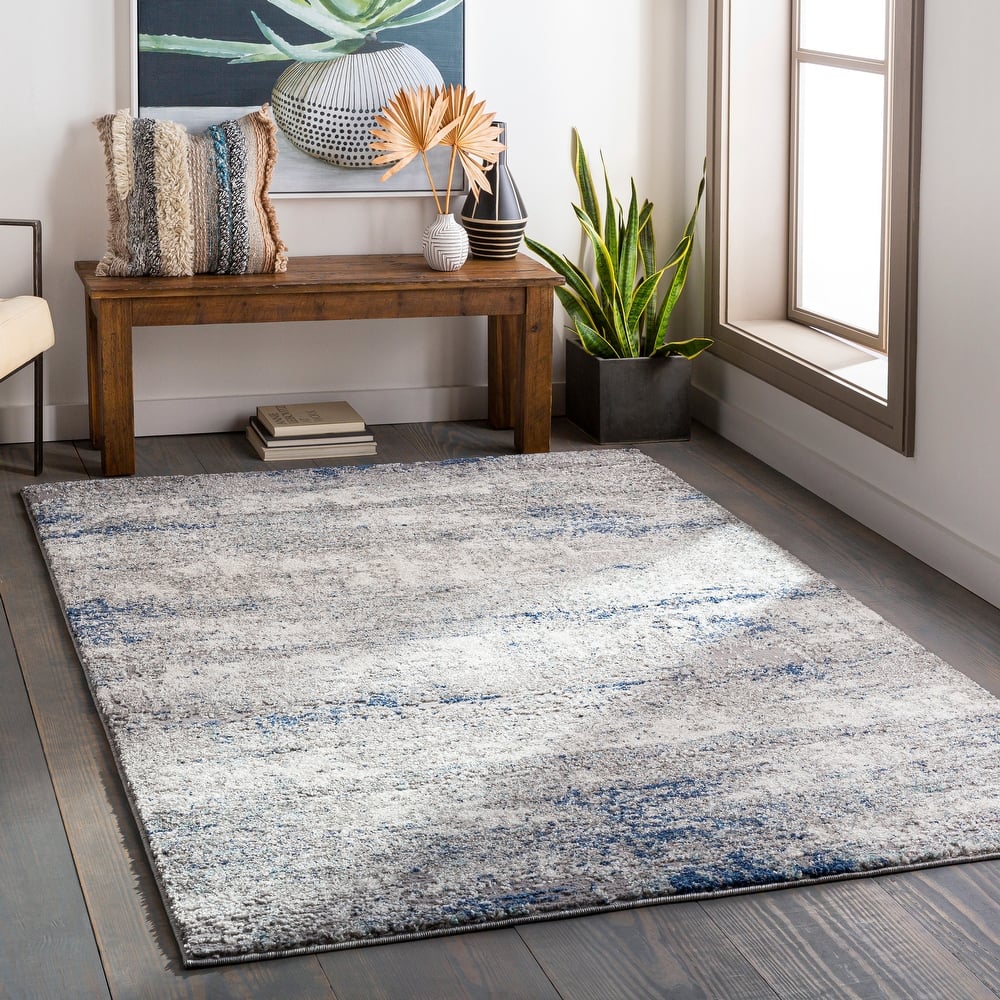 Livabliss Oskar Modern Distressed Area Rug