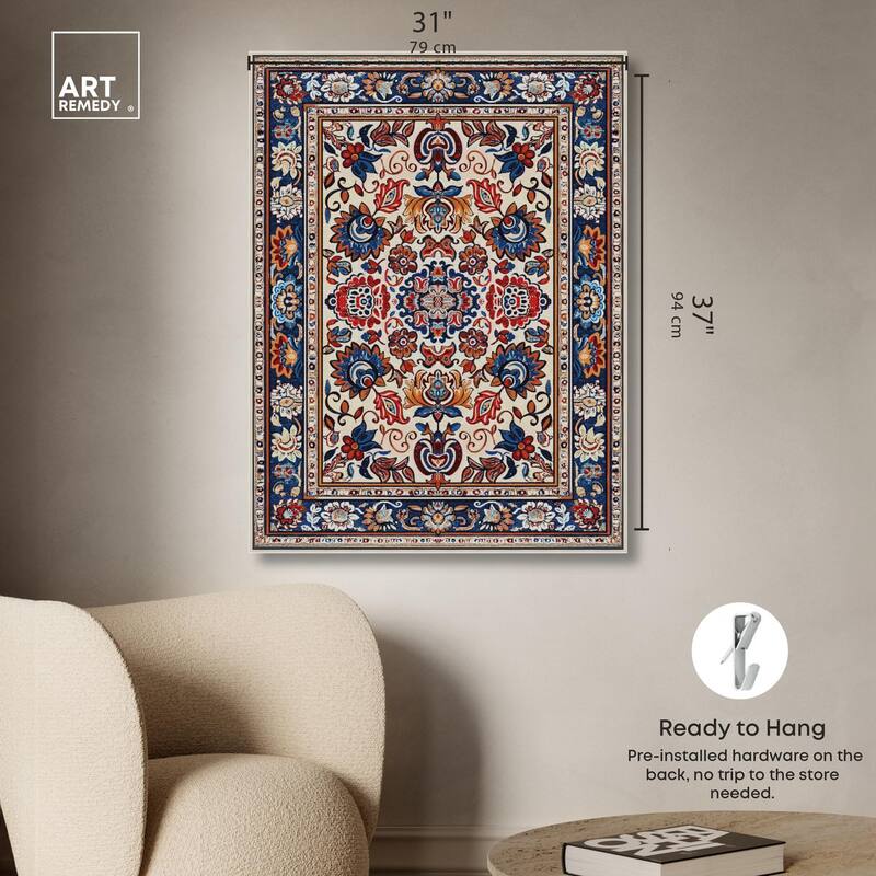 Morrocan Garden Canvas by Art Remedy