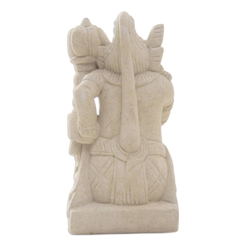 Novica Handmade General Hanoman Sandstone Statuette