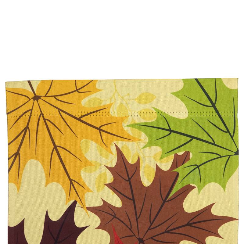 Welcome Fall Harvest Leaves Outdoor Garden Flag - 18" x 12.5" - 18" x 12.5"