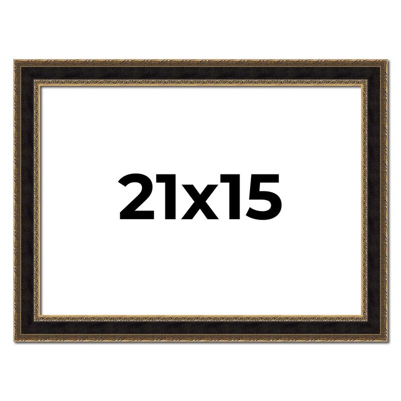 21x15 Frame Gold Antique Vintage Sold Wood Picture Frame | 1.75 Inch
