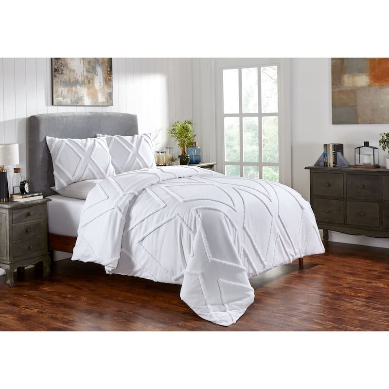 Fabstyles Arizona Chenille 3 Piece Duvet Cover Set