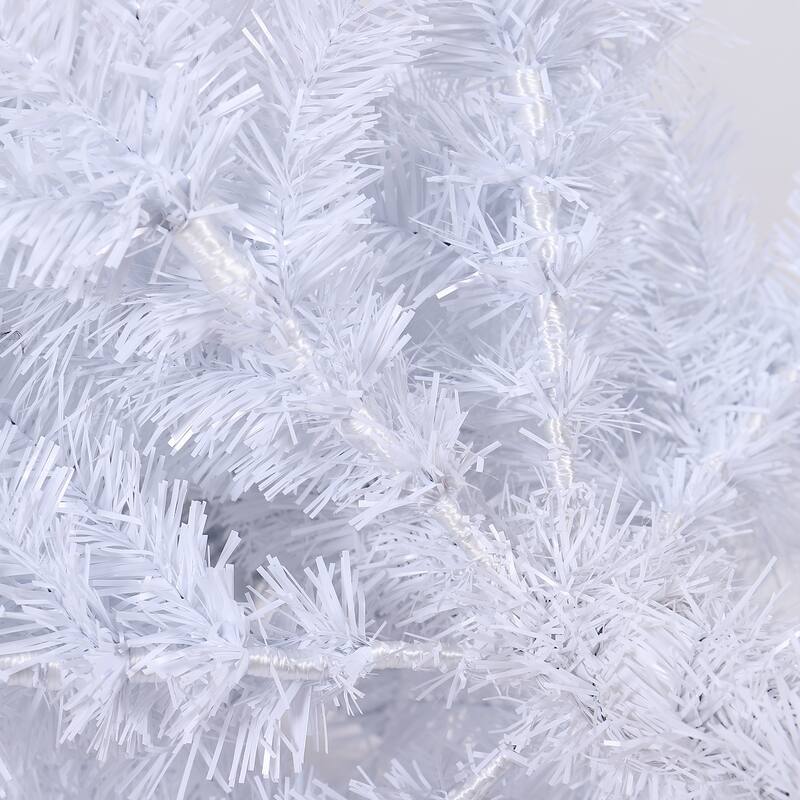 7.5FT Slim Artificial Christmas Tree Includes Foldable Metal Stand
