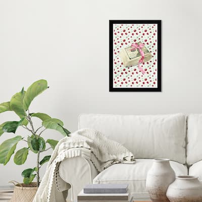 Wynwood Studio Prints Success Tasteful Gift Stack Red Wall Art