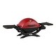 preview thumbnail 3 of 1, Weber Q 1200 Gas Grill - LP Gas (Red)