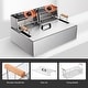 preview thumbnail 6 of 7, Wechef 5000W 20L Electric Deep Fryer Stainless Steel Single Large Tank Basket Lid Countertop Restaurant - 20L Upgrade