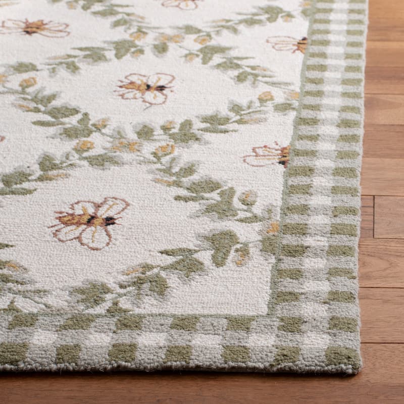 SAFAVIEH Handmade Chelsea Aubree French Country Trellis Wool Rug