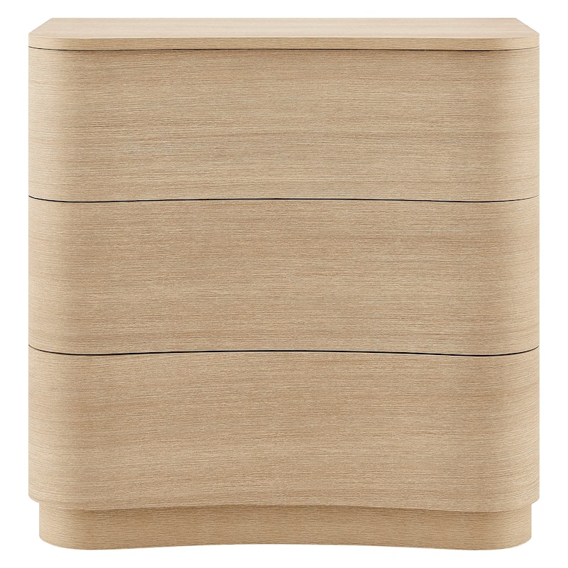 Mirae 3-Drawer Curved Compact Dresser