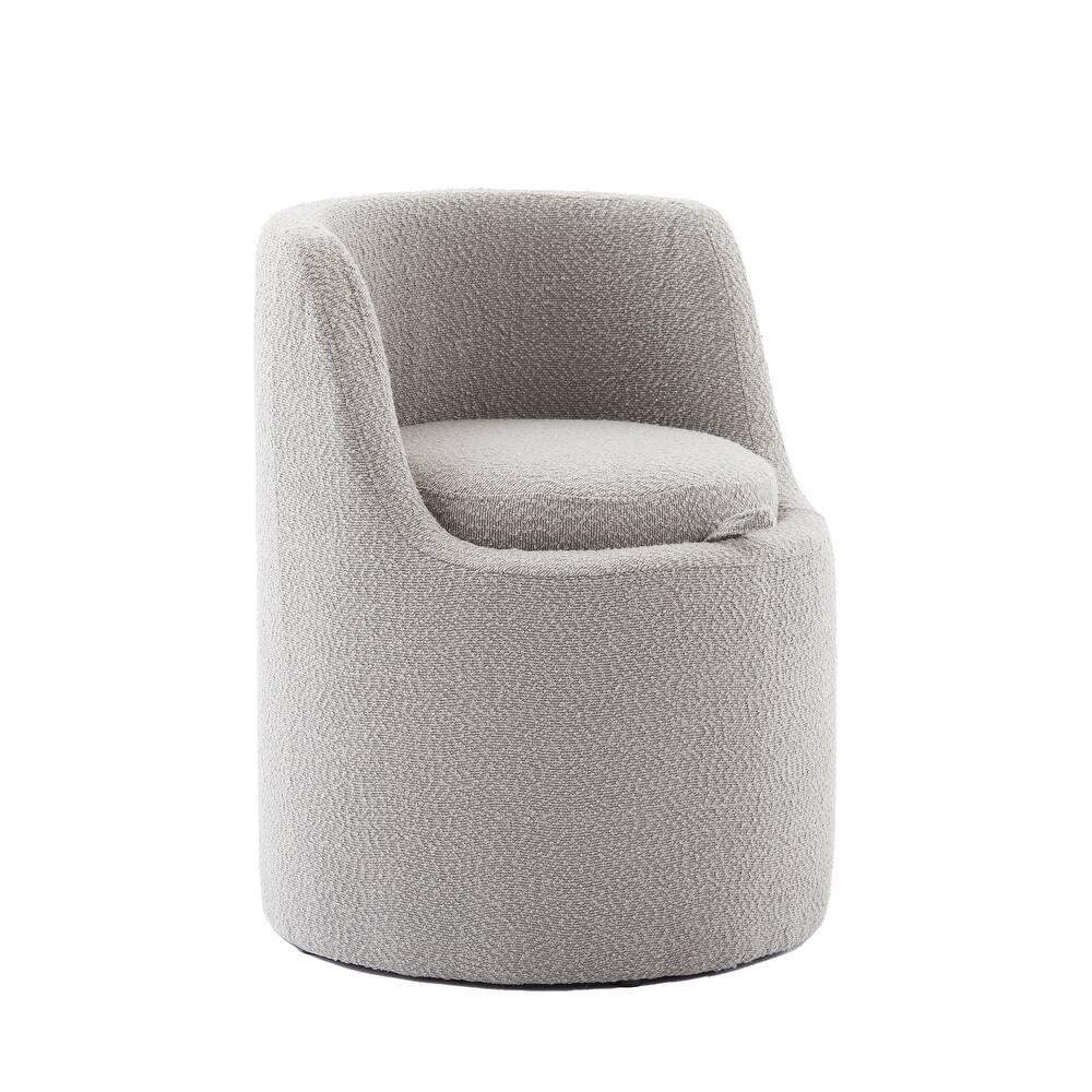 Boucle Make-Up/Vanity Stool, Hiden Storage Space, Stylish Appearance