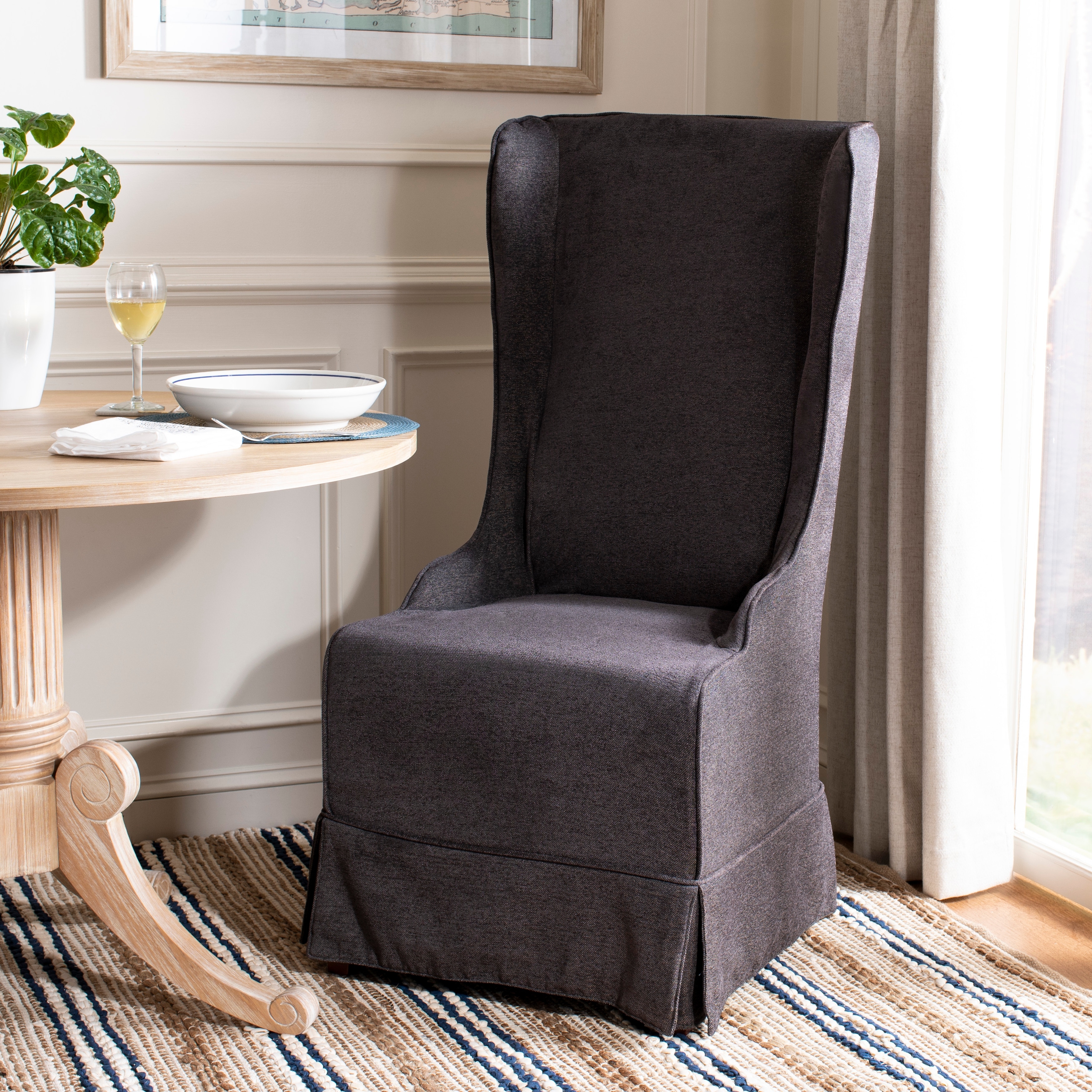 Grey slipcover dining chair new arrivals