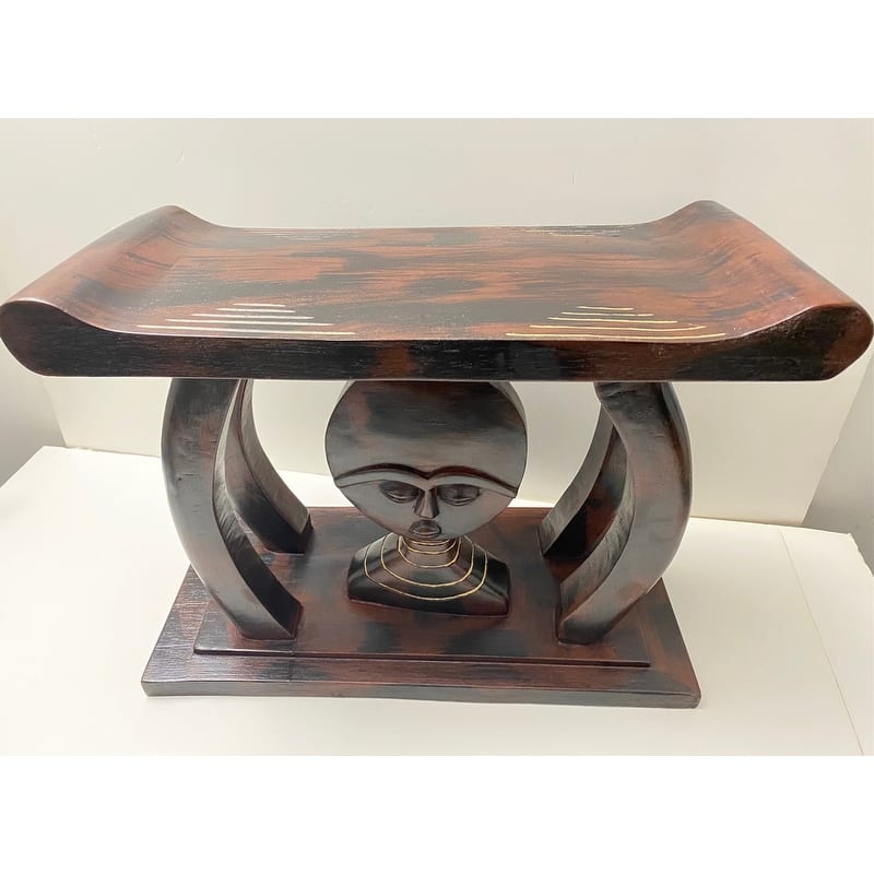 Handcrafted New Edition Ashanti "Akuaba" Princess Stool (Ghana)