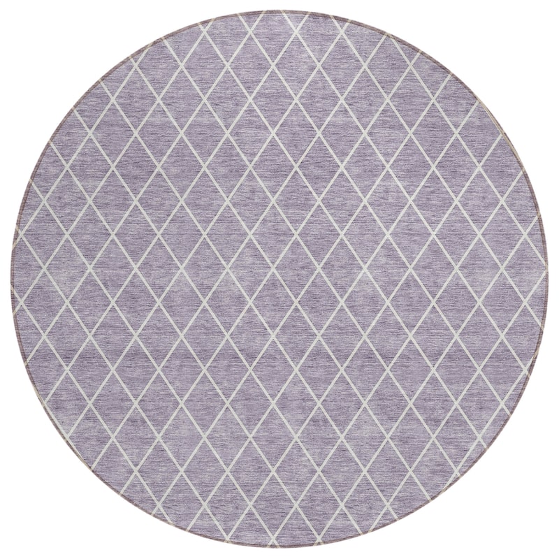 Machine Washable Indoor/ Outdoor Chantille Diamond Trellis Rug