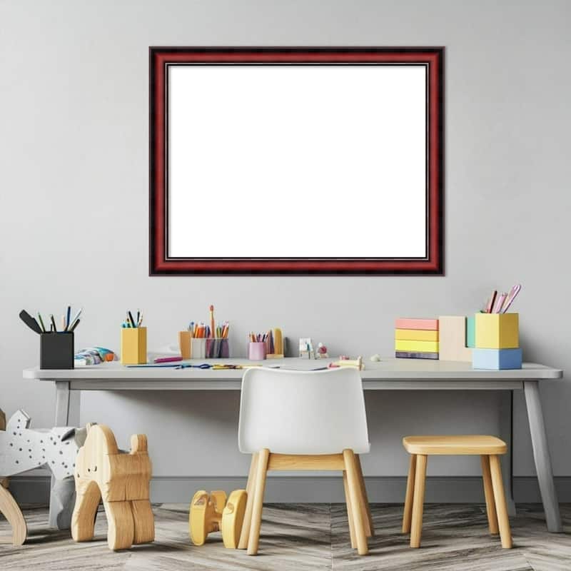 Amanti Art Rubino Cherry Scoop Framed Dry Erase Magnetic Board