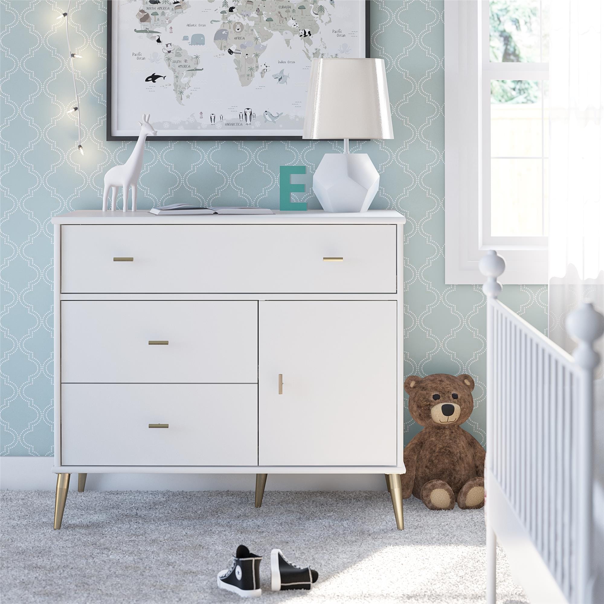 White bohemian sale dresser
