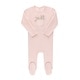 preview thumbnail 1 of 10, Ely's & Co. Velour Pocket Full of Flowers Footie Collection Pink - 1 Months