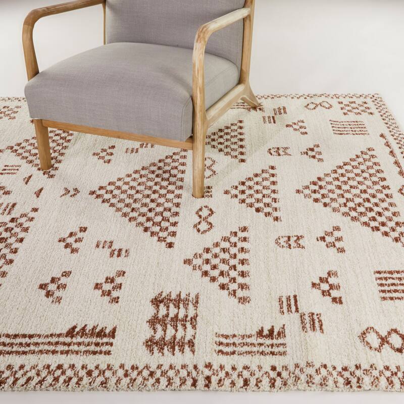 Lukas Checkered Geometric Area Rug