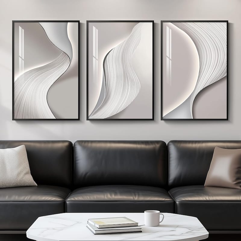 3 Piece Minimalist Bright Style Prints Paintings Artwork - 16 x 24