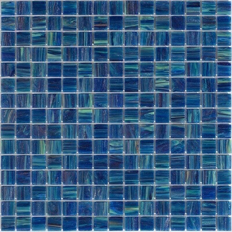 Apollo tile 12" x 12" Celestial Glossy Deap Sea Blue Glass Tile (20 sq ft/case) - 20 Pack