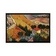 preview thumbnail 7 of 7, iCanvas "Landscape with House and Ploughman, 1889 " by Vincent van Gogh Framed Charcoal - 18x26
