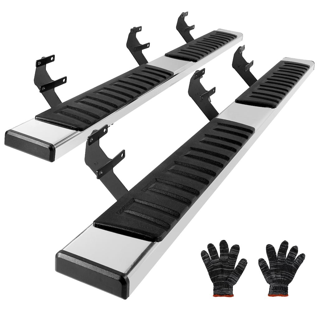 Running Boards, 6" Step Bars Compatible with 2015-2023 Ford F150-Crew Cab/2017-2023 Ford F-250 F-350 Super Duty Crew Cab
