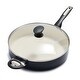 preview thumbnail 1 of 14, GreenPan™ 5-Quart Ceramic Nonstick Covered Sautepan Burgundy