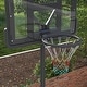 preview thumbnail 7 of 6, Soozier Portable Basketball Hoop, 7.5-10FT Height Adjustable Swimming Pool Basketball Goal with 43.25" Backboard