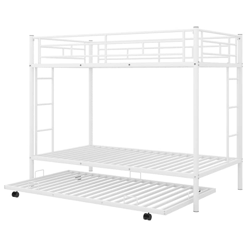 Twin over Twin Bunk Bed with Trundle