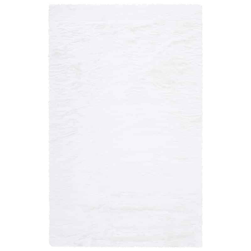 SAFAVIEH Faux Sheep Beniko Llinos 2.4-inch Thick Rug