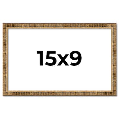 15x9 Frame Gold Kingsley Distressed Solid Wood Picture Frame Width