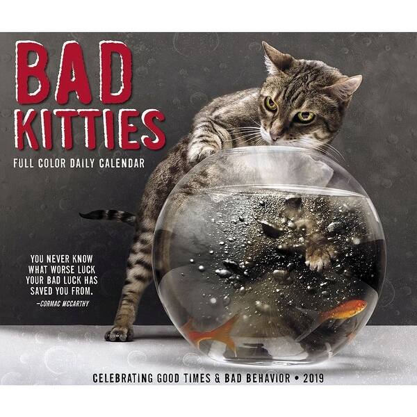 Shop 2019 Bad Kitties 2019 Desk Calendar Funny Cats By Willow