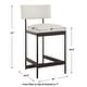 preview thumbnail 2 of 4, Uttermost Apsley Black Counter Stool - 18"W x 22.5"D x 37"H