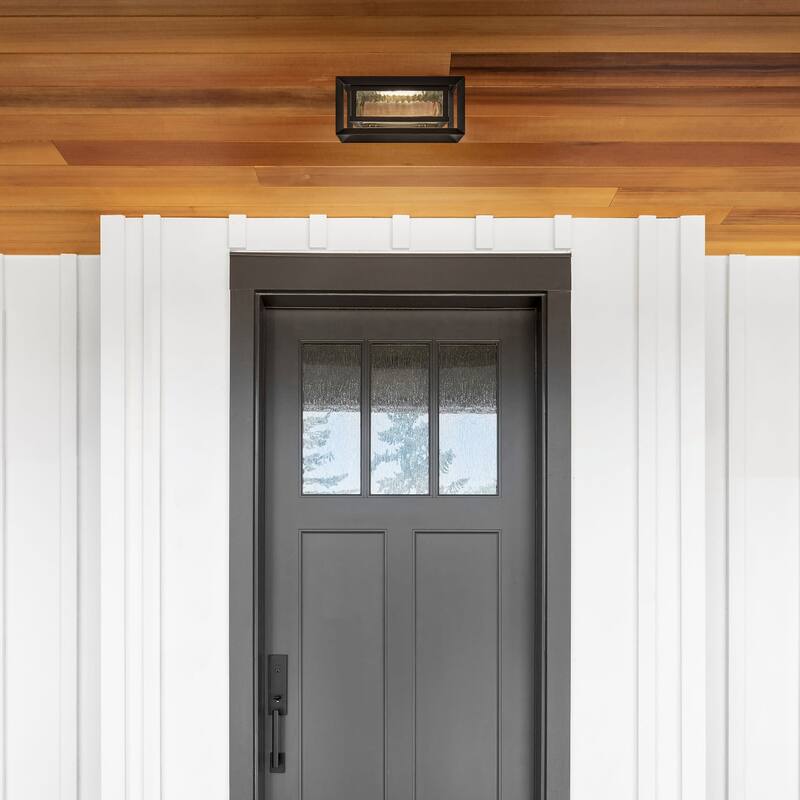 Design House 589234 Hartbrook 10" Wide Integrated LED Outdoor Flush
