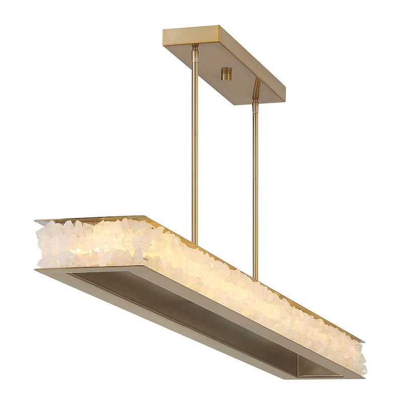 Minka Lavery 3889-L Divinely 60" Wide LED Crystal Linear Chandelier