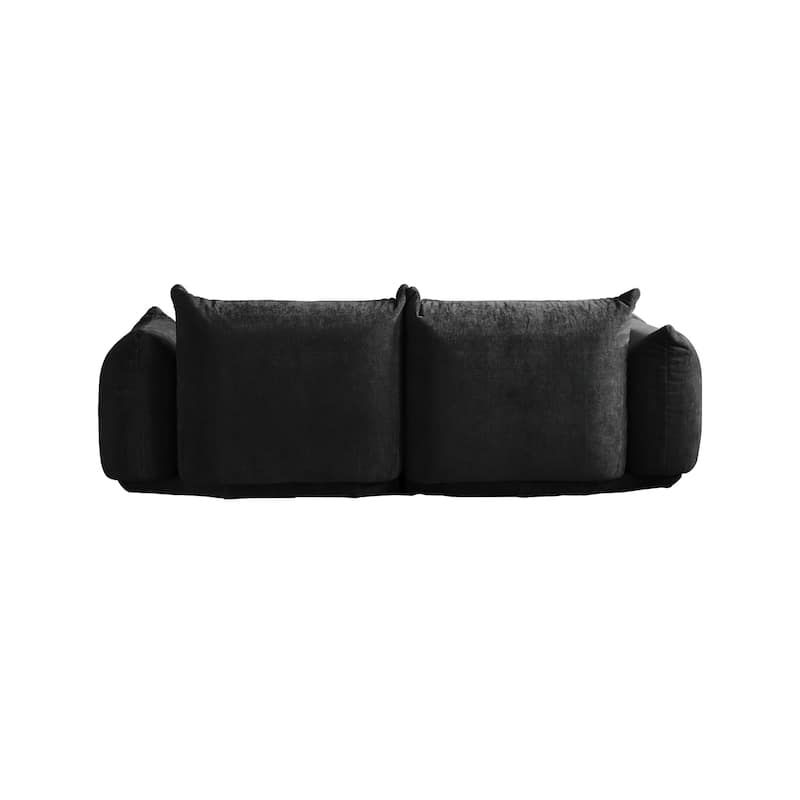 2-Seat Chenille Upholstered U-Shape Sectional Sofa