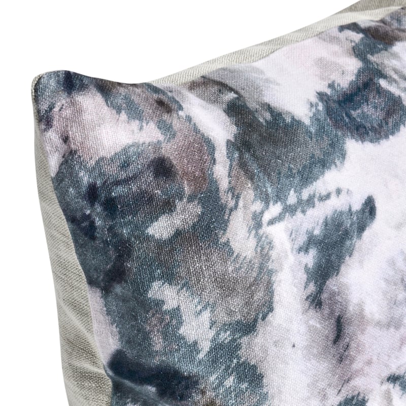 Villa by Classic Home Rue 14"x26" Blue Cotton Throw Pillow