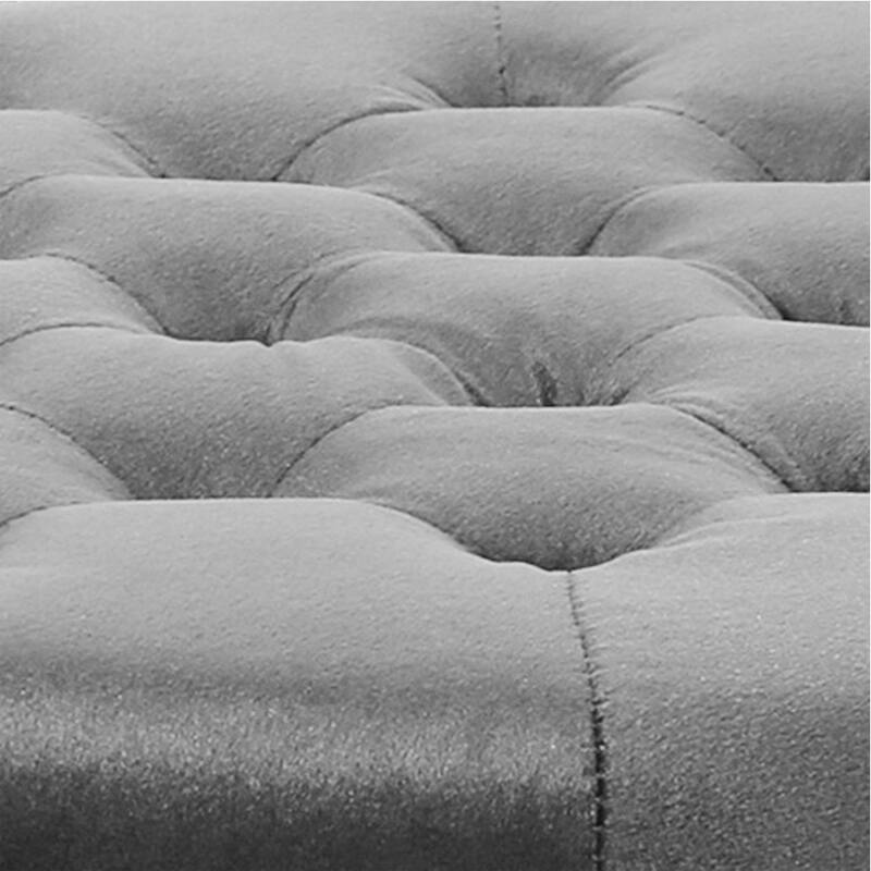 Zahra Velvet Tufted Ottoman by Christopher Knight Home