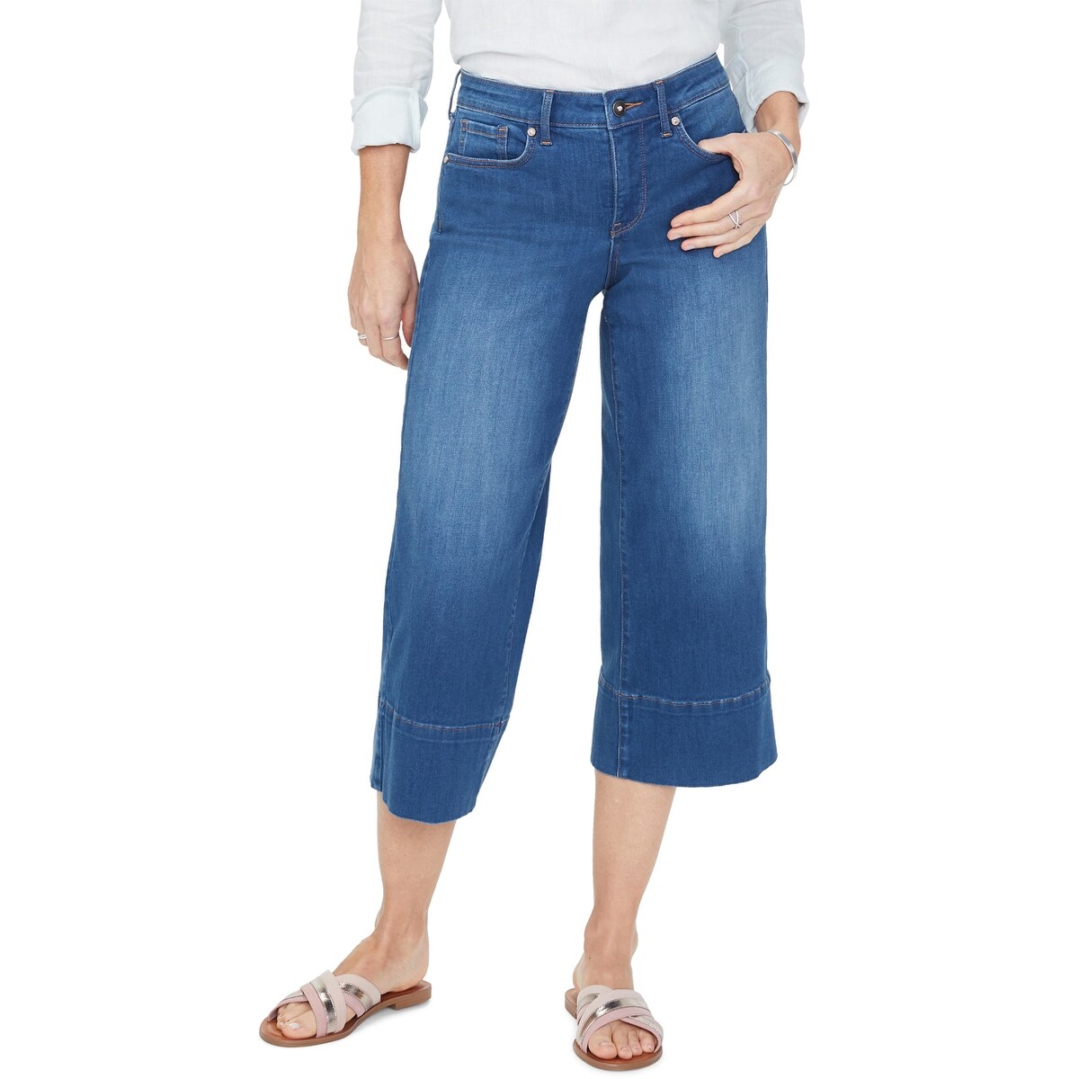 womens wide leg capris