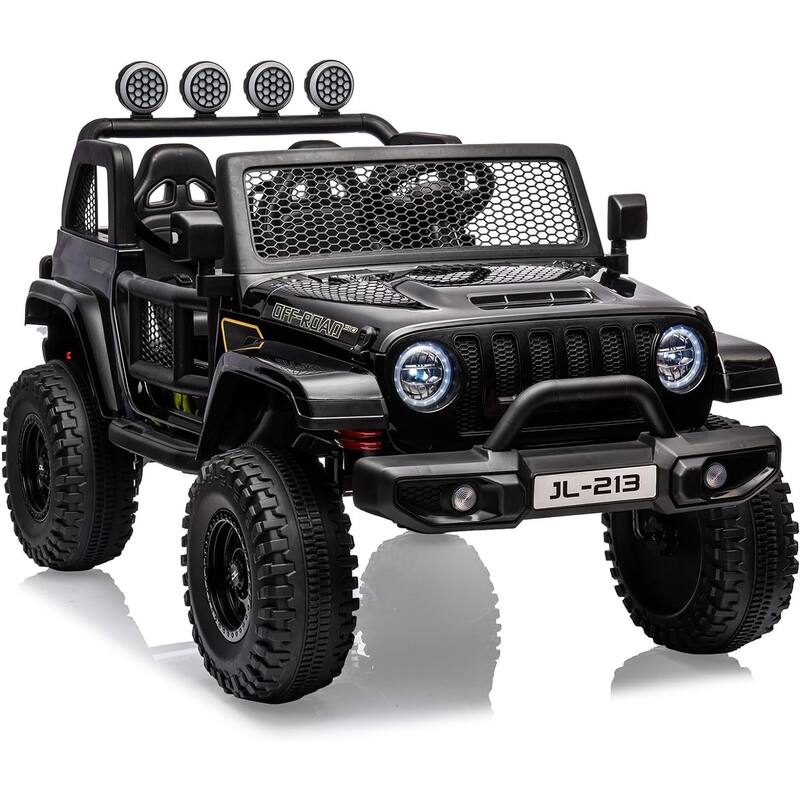 24V 7AH Kids Ride on Truck Car 2 Seater Electric Vehicles for Toddles - Black