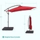 preview thumbnail 29 of 36, 8.2 x 8.2 Ft Patio Offset Umbrella w/Steel Frame and Angle Adjustment