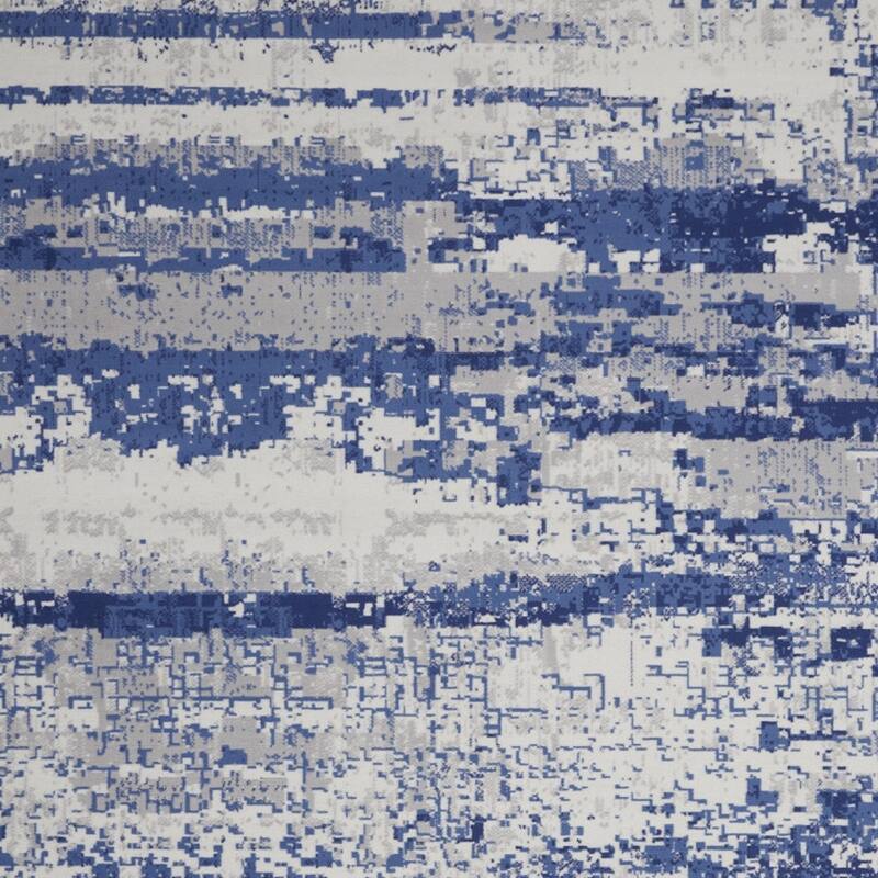 Power Loomed Distressed Abstract Modern Non Skid Stain Resistant Area Rug
