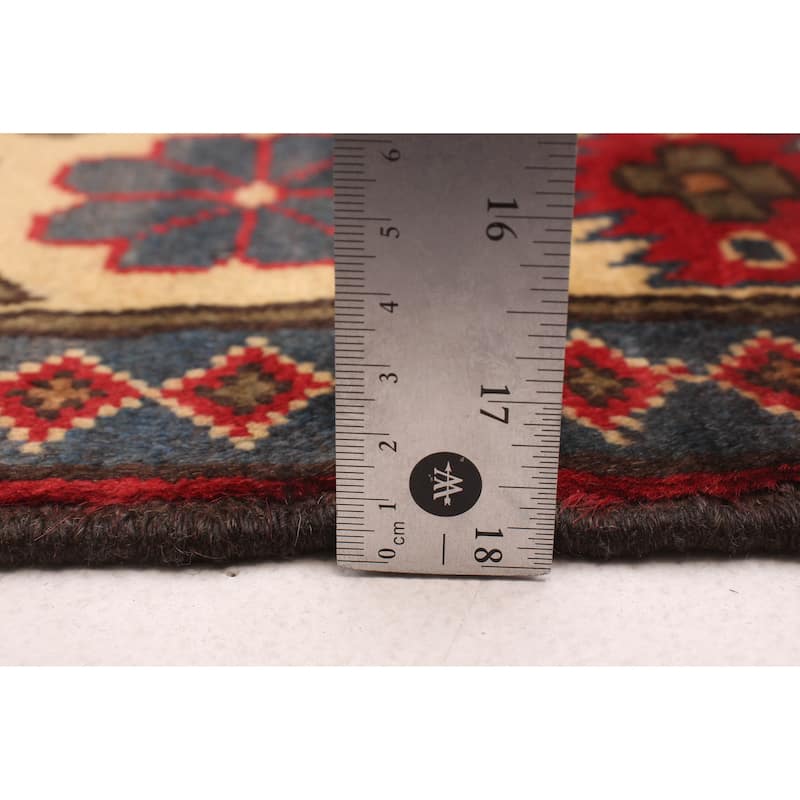 ECARPETGALLERY Hand-knotted Kargahi Red Wool Rug - 5'0 x 6'6