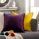 preview thumbnail 43 of 57, Artistic Weavers Harrell Solid Velvet 22-inch Throw Pillow Cover Only - Plum