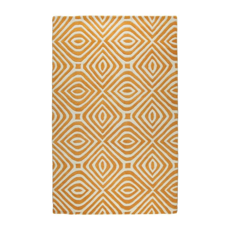 Hand-Tufted Wool Modern Tufted Stripes Rug, 8' x 10', Green Area Rug, Stylish Soft Design for Bedrooms or Offices - L