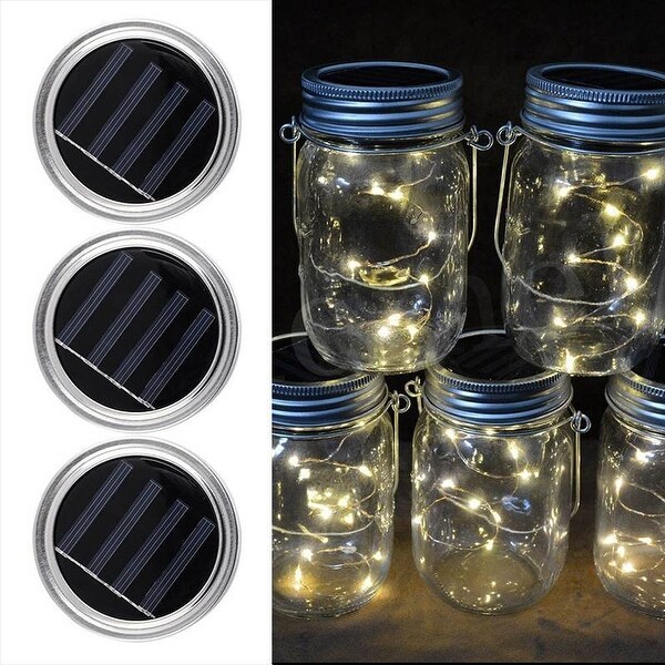 set of 10 vintage retro style fairy xmas christmas glass jar tree lights 