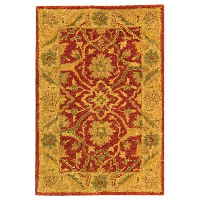 SAFAVIEH Handmade Antiquity Izora Traditional Oriental Wool Rug - 2' x 3' - Rust