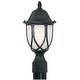 preview thumbnail 1 of 2, Designers Fountain 1 Light 9" Cast Aluminum Post Lantern from the