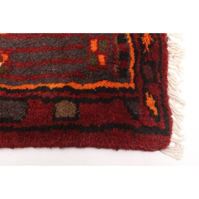 ECARPETGALLERY Hand-knotted Andelz Red Wool Rug - 4'6 x 6'8