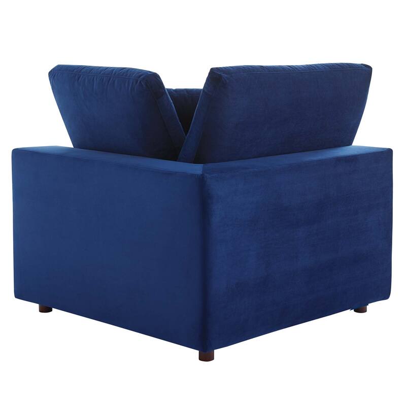 Commix Down Filled Overstuffed Velvet 7-Piece Sectional Sofa
